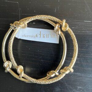 Charming Charlie pair of knot bracelets.